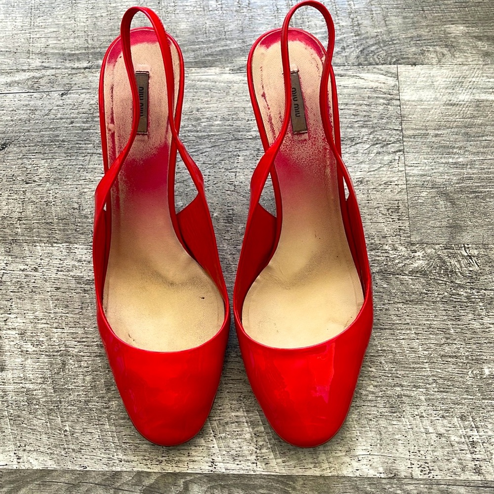 Miu Miu Patent Leather Heels size 38 1/2